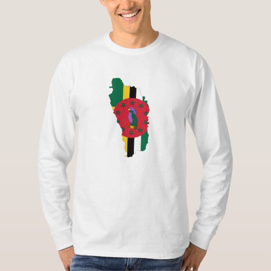 Dominica-vlag DM T-shirt (Voorkant)