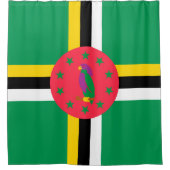 Dominica-vlag Douchegordijn (Voorkant)