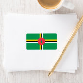 Dominica-vlag Etiket (Insitu)