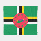 Dominica-vlag Fleece Deken (Voorkant (Horizontaal))