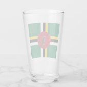 Dominica-vlag Glas (Achterkant)