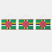 Dominica-vlag Hangend Wandkleed (Driedubbel)