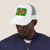 Dominica Vlag Hoed Trucker Pet (In situ)