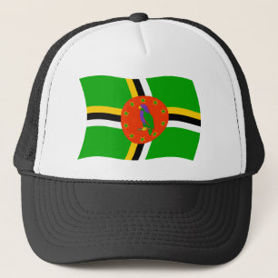 Dominica Vlag Hoed Trucker Pet