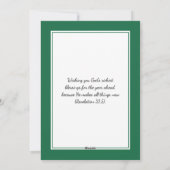 DOMINICA-VLAG | kerstpudding | feestelijk Feestdagenkaart (Achterkant)