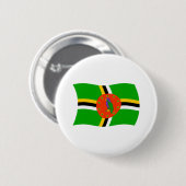 Dominica Vlag Knop Ronde Button 5,7 Cm (Voorkant /achterkant)