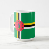 Dominica-vlag Koffiemok (Voorkant links)