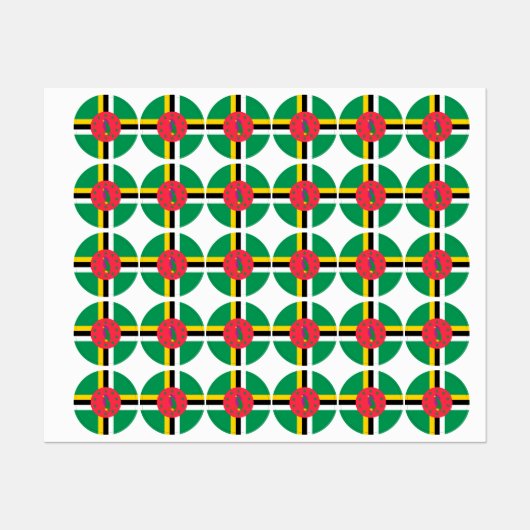 Dominica-vlag Labels (Vel)