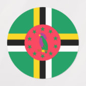 Dominica-vlag Labels (Design 2)