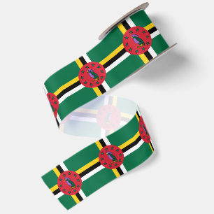 Dominica Vlag lint, Dominica patriotten /sport Satijnen Lint
