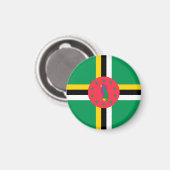 Dominica-vlag Magneet (Voorkant / Achterkant)