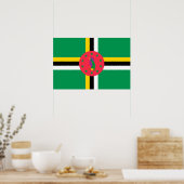Dominica-vlag Poster (Keuken)