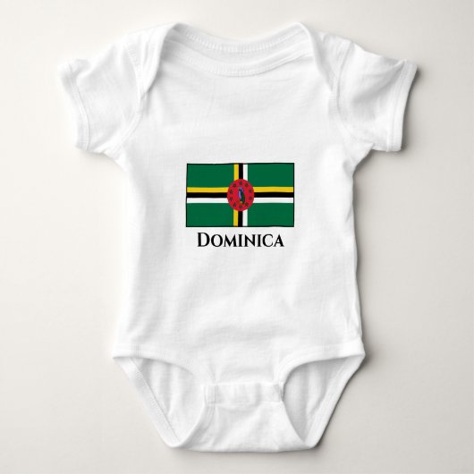 Dominica Vlag Romper (Voorkant)