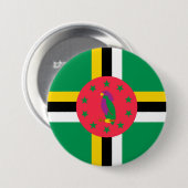Dominica-vlag Ronde Button 7,6 Cm (Voorkant /achterkant)