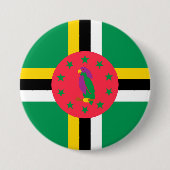 Dominica-vlag Ronde Button 7,6 Cm (Voorkant)