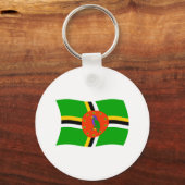 Dominica Vlag Sleutelhanger (Voorkant)