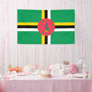 Dominica-vlag Spandoek