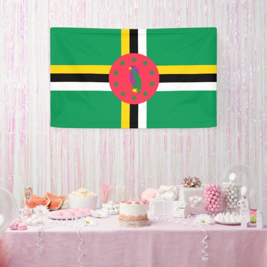 Dominica-vlag Spandoek (Feest)