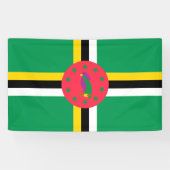 Dominica-vlag Spandoek (Horizontaal)