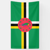 Dominica-vlag Spandoek (Verticaal)