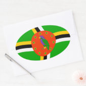 Dominica Vlag Sticker (Envelop)