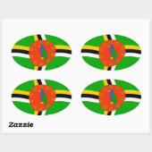 Dominica Vlag Sticker (Vel)