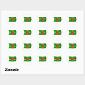 Dominica Vlag Sticker (Vel)
