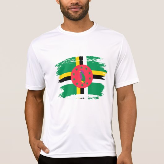 Dominica-vlag T-shirt (Voorkant)