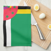 Dominica-vlag Theedoek (Quarter Fold)