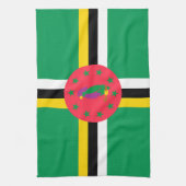 Dominica-vlag Theedoek (Verticaal)
