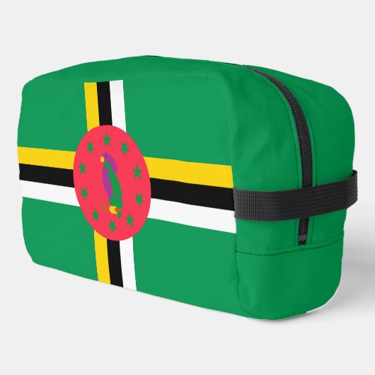Dominica-vlag Toilettasje (Linkerhoek)