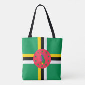 Dominica-vlag Tote Bag (Achterkant)