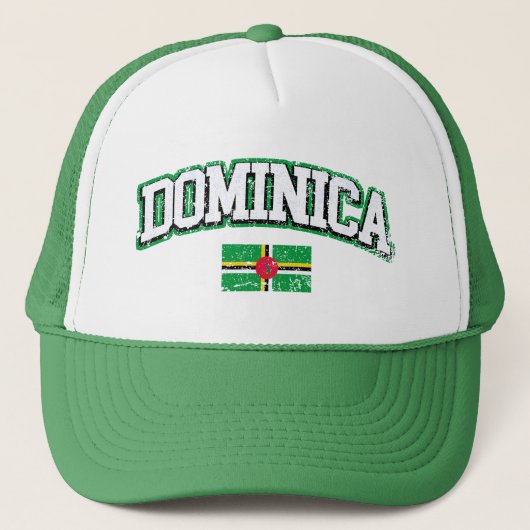 Dominica vlag trucker pet (Voorkant)