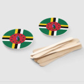 Dominica-vlag Ventilator Handwaaier (Niet-gemonteerd)