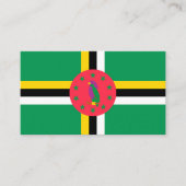 Dominica-vlag Visitekaartje (Voorkant)
