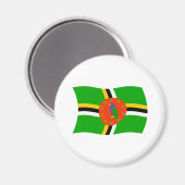 Dominica Vlagmagneet Magneet (Voorkant / Achterkant)