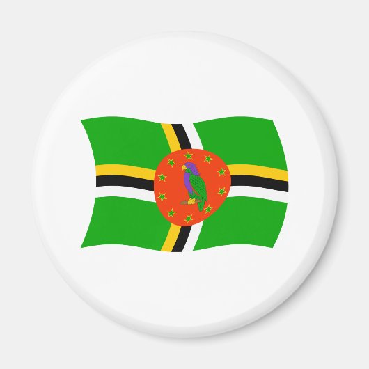 Dominica Vlagmagneet Magneet (Voorkant)