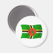 Dominica Vlagmagneet Magneet (Voorkant / Achterkant)