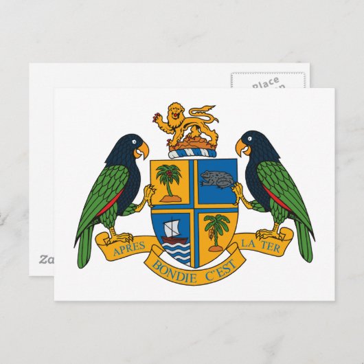 Dominica Wapenmunt Briefkaart (Voorkant / Achterkant)
