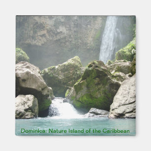 Dominica waterfall magnet