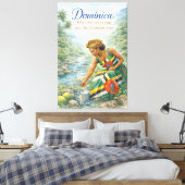 Dominica Where the Rivers Sing and the Mountains Canvas Afdruk (Insitu (Slaapkamer))
