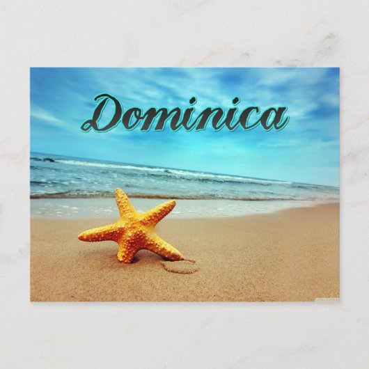 Dominica-zeester Briefkaart (Voorkant)