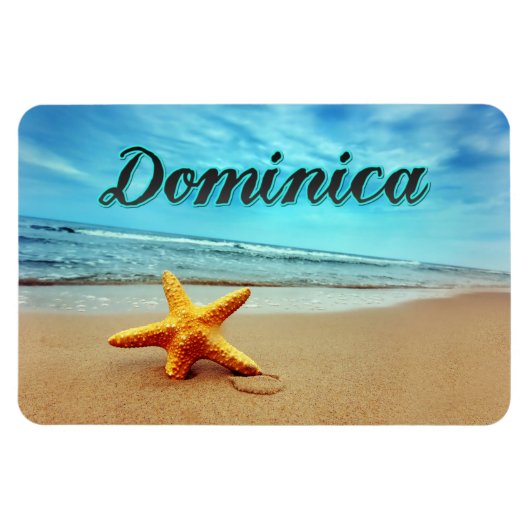 Dominica-zeester Magneet (Horizontaal)