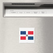 Dominicaans-Amerikaanse vlag Magneet (Insitu (Vaatwasser))