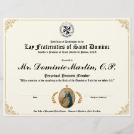 Dominicaans certificaat leggen