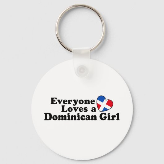 Dominicaans meisje sleutelhanger (Voorkant)