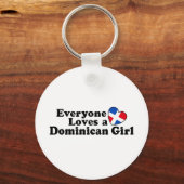 Dominicaans meisje sleutelhanger (Voorkant)
