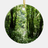 Dominicaans regenwoud II Tropisch groen Keramisch Ornament (Voorkant)