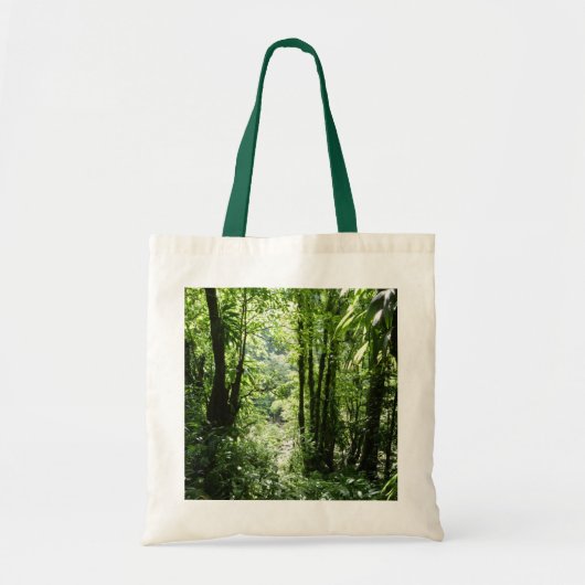 Dominicaans regenwoud II Tropisch groen Tote Bag (Voorkant)