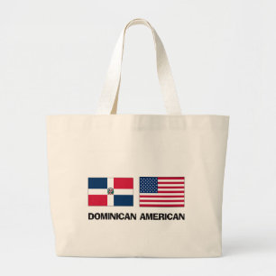 Dominicaanse Amerikaan Grote Tote Bag